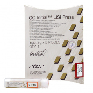 INITIAL LiSi Press MT-B2 (Инишиал Лісі) Прес кераміка упаковка: 5 шт (1 таблетка 3г) GC