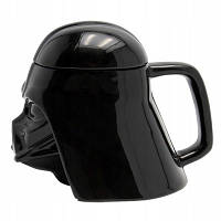 Чашка Бокал Кружка Пластиковая Star Wars 3D Plastic Дарт Вейдер (Черная)