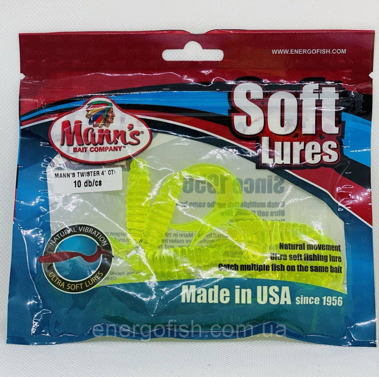 Силікон mann's Twister 4" 10шт CTG CH 10,1 cm, фото 1