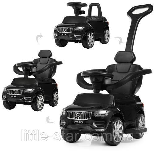 Каталка-толокар машина Bambi 3в1 M 4114EL-2 чорного кольору