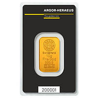 Золотий злиток 10 ГРАМ ARGOR-HERAEUS