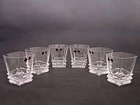 Набор стаканов для виски богемский хрусталь BOHEMIA Rocky 310мл-6шт 29J25-0-93K57-310