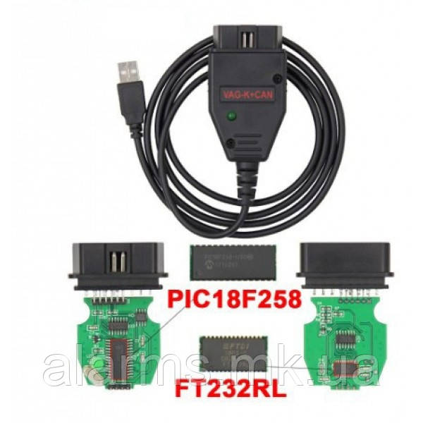 Адаптер діагностичний VAG K + CAN Commander 1.4 (Одометр) OBD2 на чіпі PIC18F258