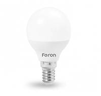 7W Светодиодная лампа Feron шарик E14 4000K