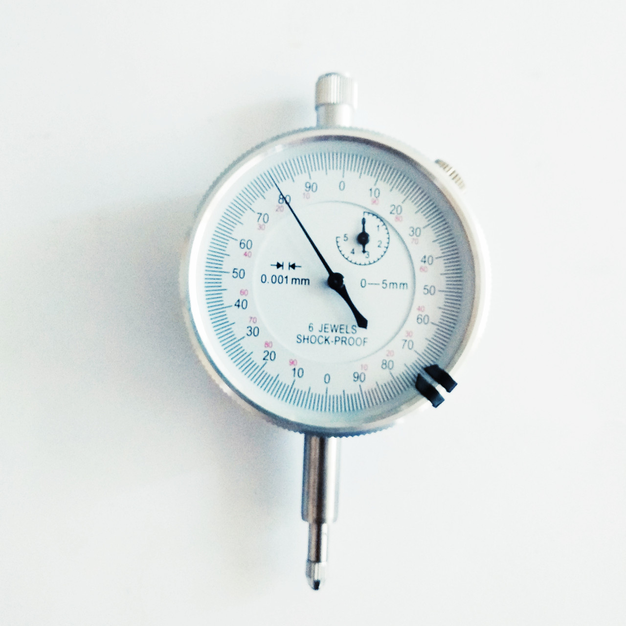 Індикатор годинникового типу KM-113-60S-5 (0-5/0.001 мм) без вушок, фото 1