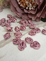 Трояндочки атласні 1,5 см, 25 шт в упаковці