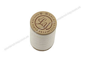 Galaces Ramie 0.55 мм біла (M000) нитка кругла з волокон рами увіщена по шкірі