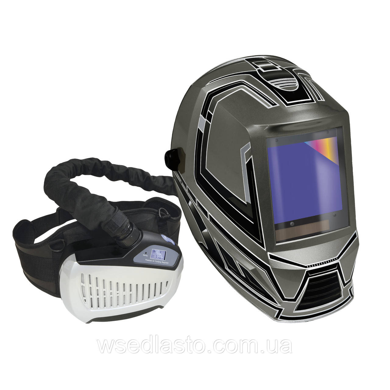 Зварювальна маска респіраторна GYS LCD GYSMATIC 5/13 AIR TRUE COLOR XXL