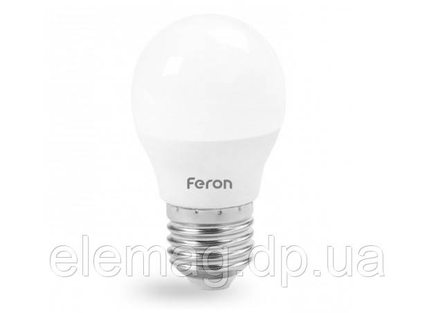 6W Светодиодная лампа Feron шарик E27 4000K - фото 1 - id-p266644956
