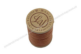 Galaces Ramie 0.55 мм рудувато-коричнева (M003) нитка кругла з волокон рами вощена по шкірі