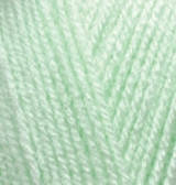 Нитки пряжа для вязания акриловая SEKERIM BЕBЕ Шекерим беби № 188 - бледный зеленый