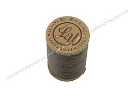 Galaces Ramie 0.55 мм сіра (M008) нитка кругла з волокон рами вощена по шкірі