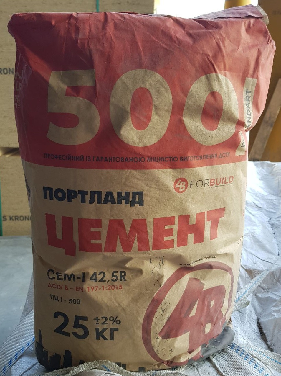 Цемент ПЦ I-500 25кг Forbuild (Туреччина)