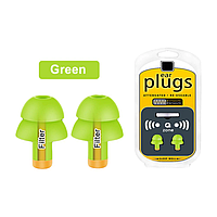 Беруши для сна Silicone Filter Ear Plugs DE90987 Зеленый