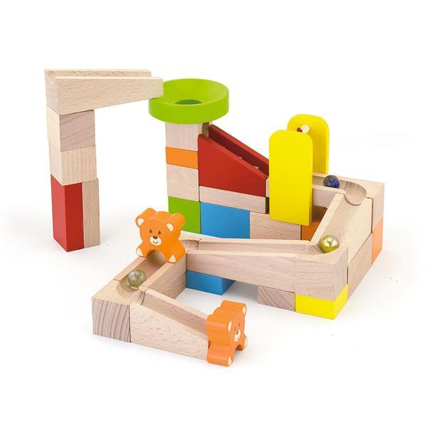 Дерев'яний конструктор Viga Toys Marble Run Гірки для кульок (51619)