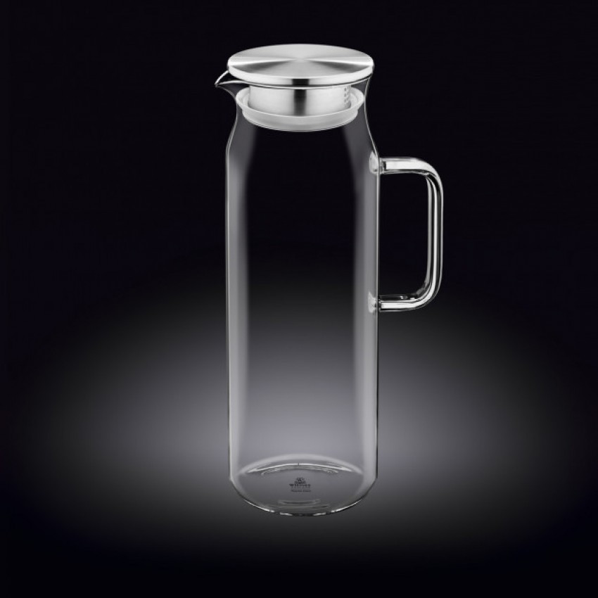 Глечик скляний із кришкою 1500 мл Wilmax Color 888210-WL, фото 1