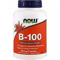 Now Foods, B-100 (100 капс.), витамины В-100, вітаміни В-100