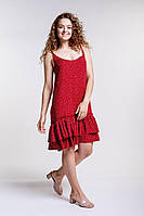 Летний сарафан в горошек размер