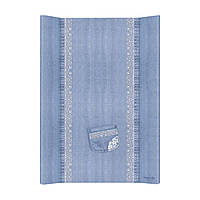 Пеленальна дошка для дитини на комод Cebababy Denim Style Lace 50x70 див, блакитна