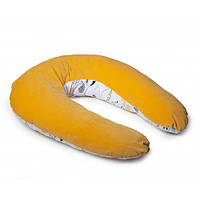 Подушка для беременных и кормления подкова двусторонняя Twins Velvet 160 см., желтая