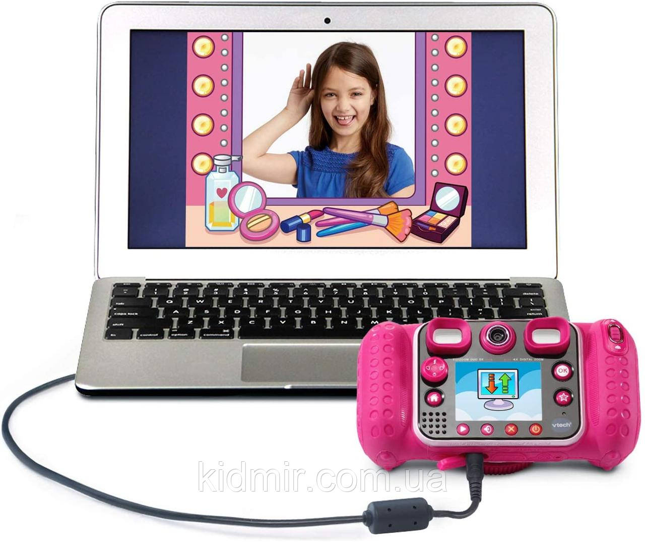 Pink vtech cheap kidizoom duo camera