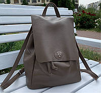 664-1 Натуральная кожа Городской А-4 рюкзак кожаный кофейный рюкзак женский из натуральной кожи коричневы А4+