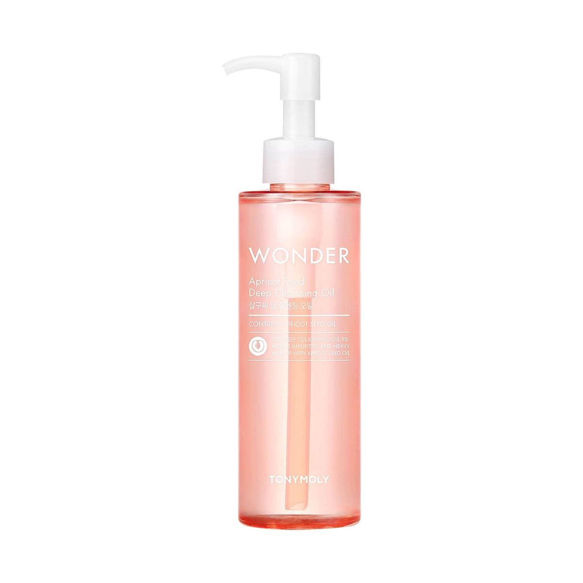 Tony Moly Wonder Apricot Deep Cleansing Oil Гідрофільна олія з абрикосових кісточок, 190 мл