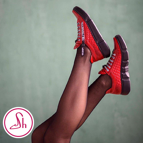 КРОСІВКИ ЖІНОЧІ ШКІРЯНІ ЧЕРВОНІ