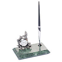 Настільна підставка для ручки з годинником "Колібрі"