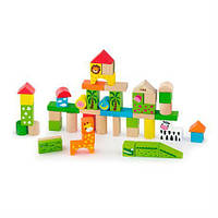 Кубики Viga Toys Зоопарк, 50 шт., 3 см (50286)