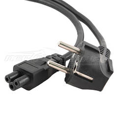 Кабель живлення 220V для ноутбуків (різновид 3х0.75 мм2), 1.5 м