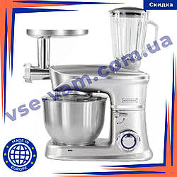 КУХОННИЙ КОМБАЙН 3В1 ROYALTY LINE RL-PKM-2100 BG SILVER 2100 ВТ