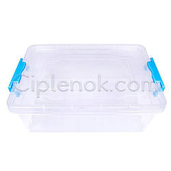Пластиковий контейнер для продуктів прямокутний 4 л на клямках