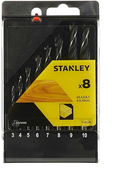 Набір спіральних свердел для дерева 3-10 мм STANLEY 8 шт.