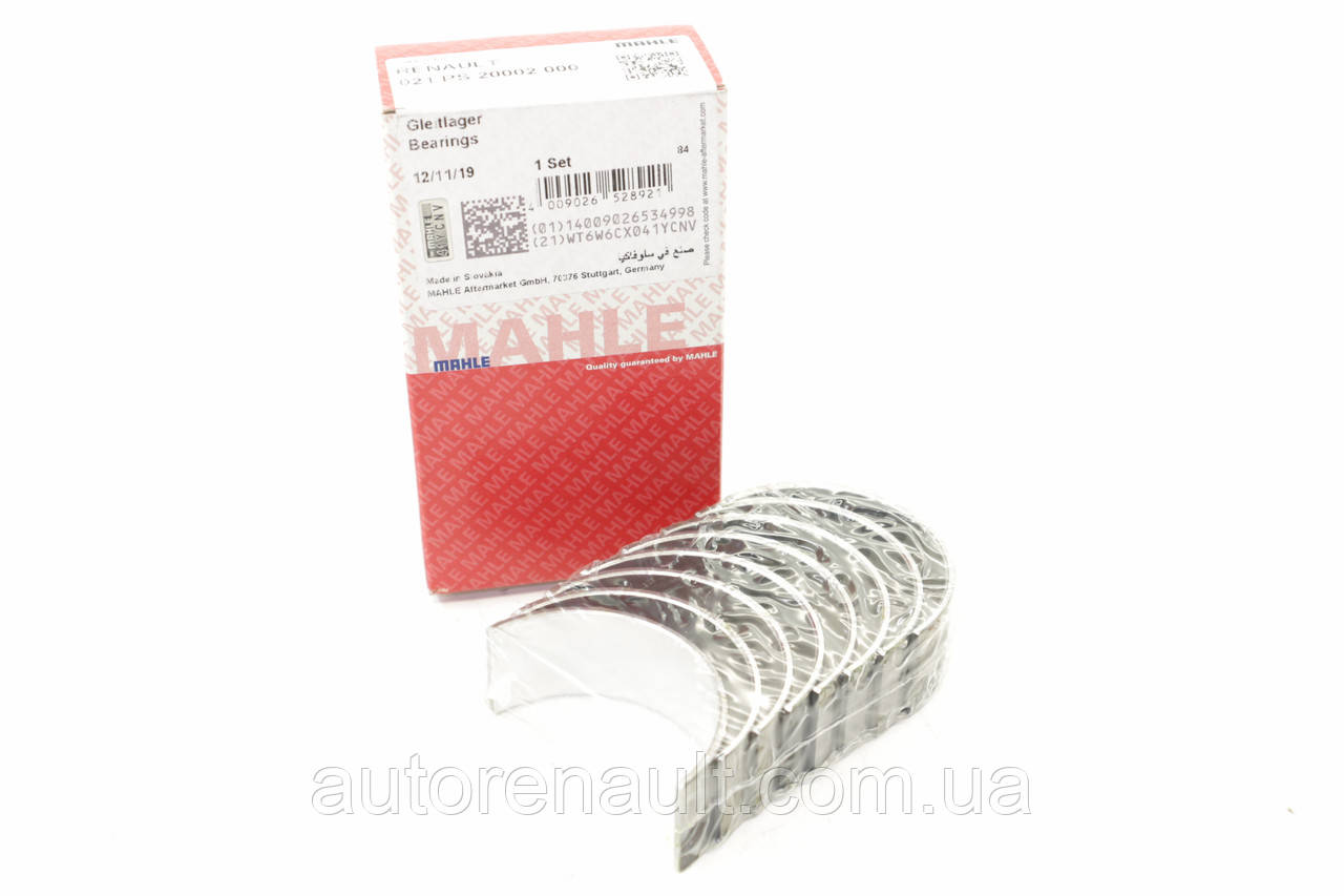 Вкладиші шатунні на Рено Майстер 01-> 1.9 dTi/1.9 dCi —MAHLE (Німеччина) - 021PS20002000, фото 1