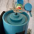 Портативний міні\mini блендер, шейкер для коктейлів 380 мл Juicer - Juice Cup синій (Реальні фото), фото 3