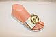 Шльопанці жіночі бежеві силікон Б121, фото 3