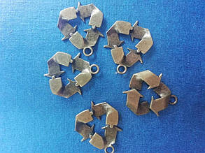 Підвіска метал "Стріли" 25 мм бронза 10 шт