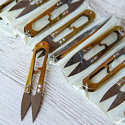 Сніпер, ножиці для обрізання ниток/колір золотистий/довжина 10,5 см (довжина леза 3 см)