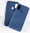 Чохол Silicone Case Full для Samsung Galaxy M21 M215F синій (самсунг м21), фото 5