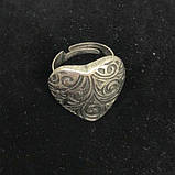 Кільце у формі сердечка з металу, фото 3