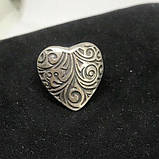 Кільце у формі сердечка з металу, фото 2