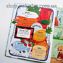 Книга з віконцями Lift-the-Flap Questions and Answers about Food, фото 3