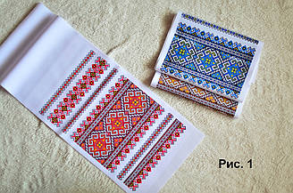 Рушники з орнаментом 1.2м (5 шт) коричневі