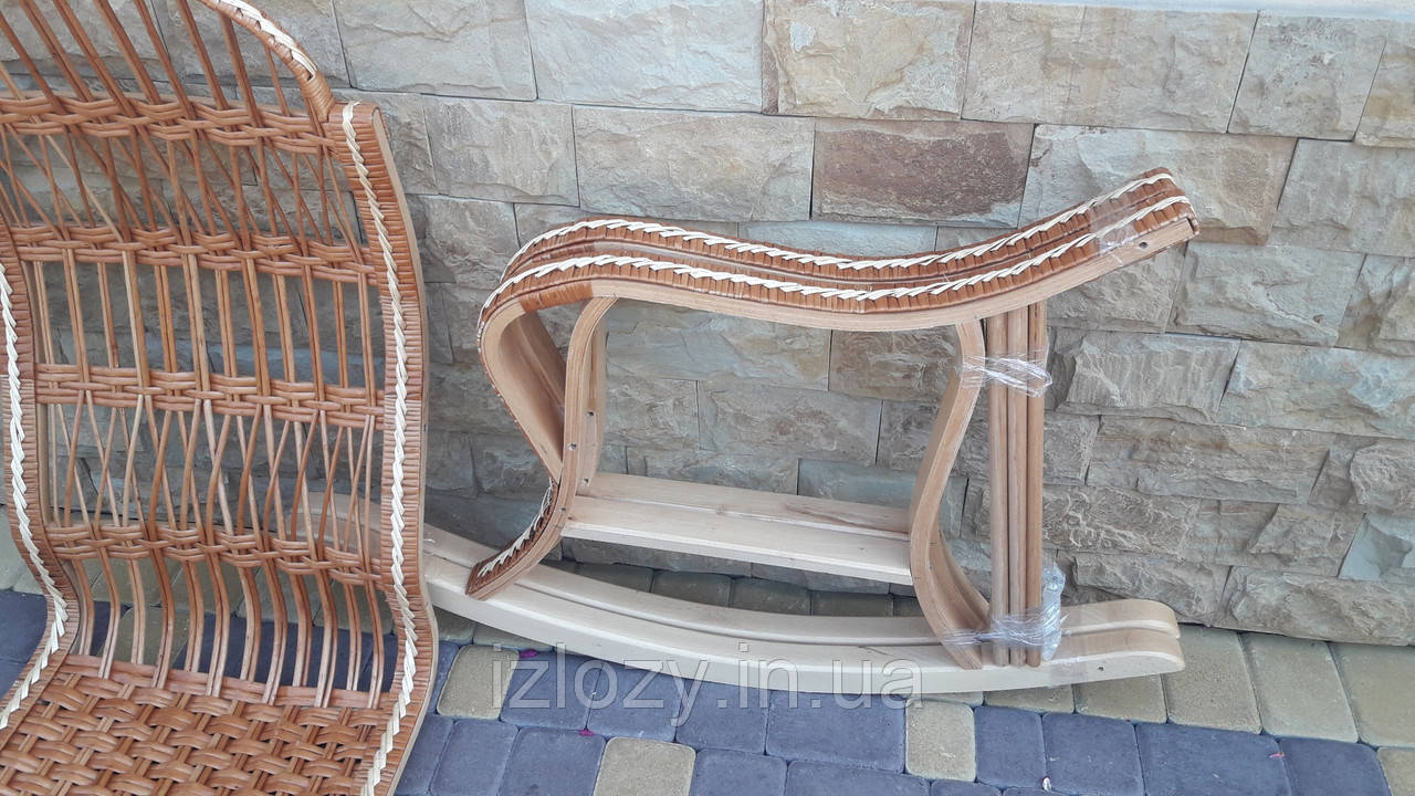 Плетеное кресло-качалка розборное - фото 4 - id-p29950936