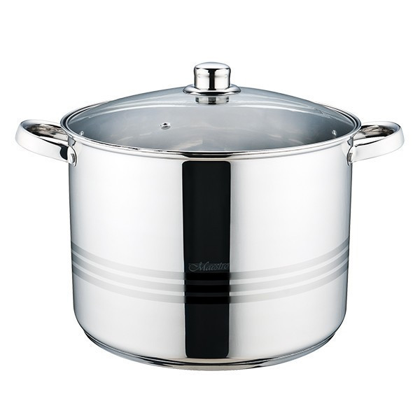 Велика каструля 18 л MR-3517-18 скляна кришка