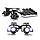 Бінокулярні окуляри-лупи Magnifier No9892G8KX (8 пар лінз) з Led-підсвіткою, фото 2