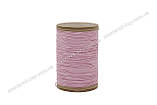 Galaces Ramie 0.55 мм світло-рожева (M017) нитка кругла з волокон рами вощена по шкірі, фото 2