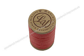 Galaces Ramie 0.55 мм світло-червона (M018) нитка кругла з волокон рами увіщена по шкірі