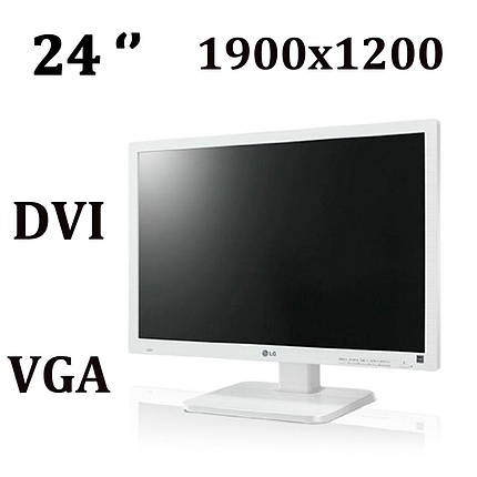 LG Flatron 24EB23PY-W / 24" / 1900x1200 (16:10) / VGA, DVI, DP, колонки, фото 2